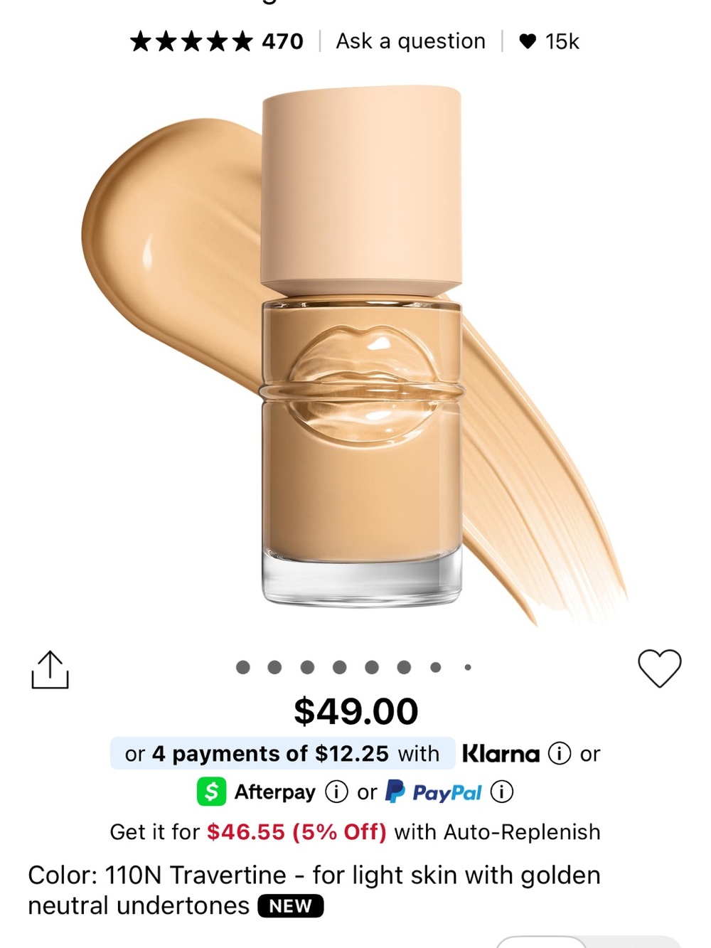 Hydrating Liquid Foundation - 110N Travertine (Light Golden Neutral)